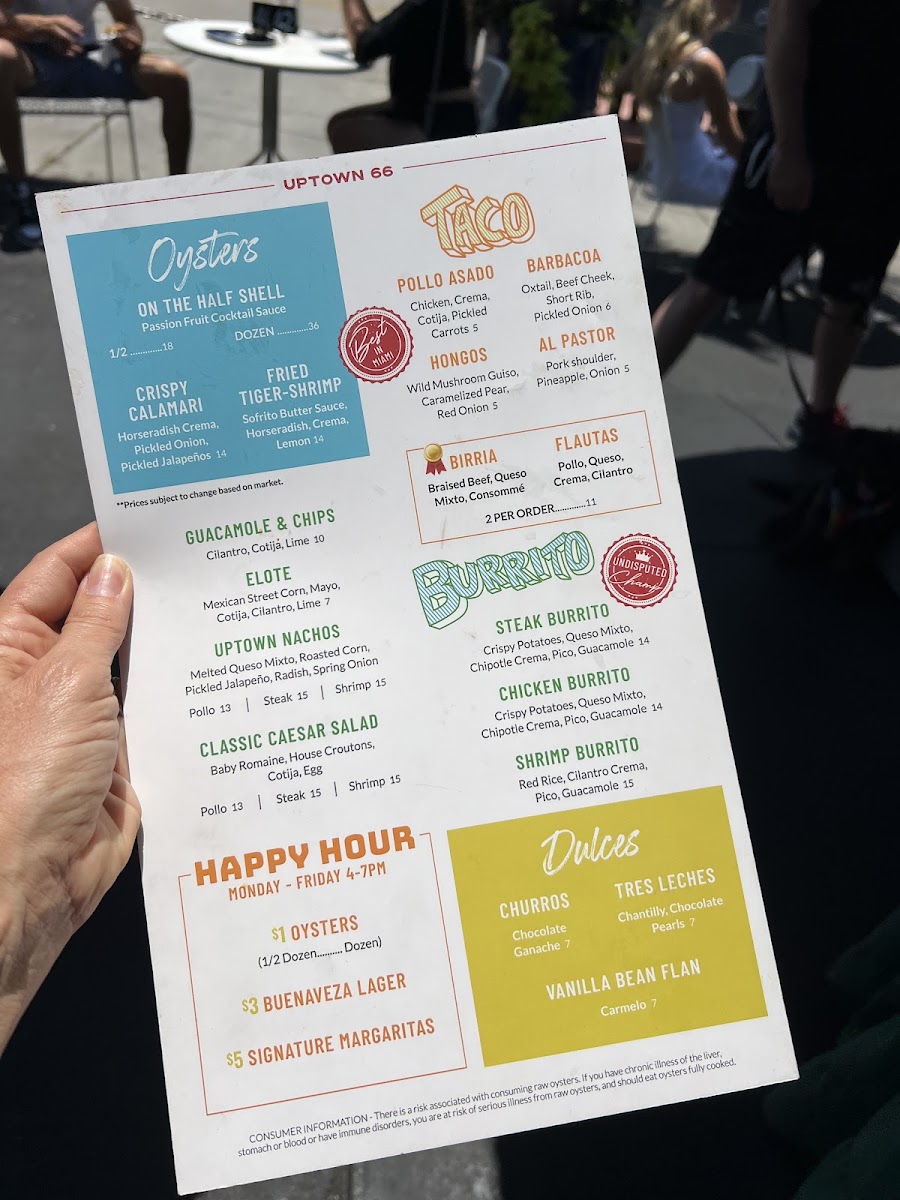 Uptown 66 Menu - Image 5